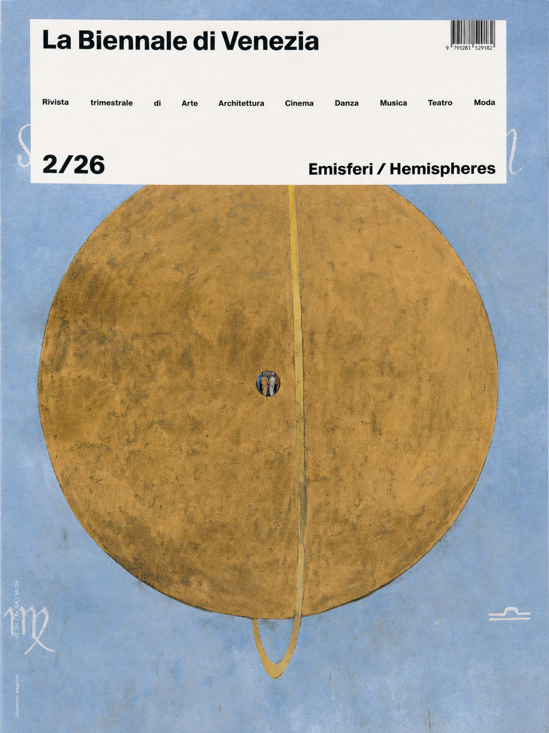 Cover of Emisferi / Hemispheres, issue 2/2026 of Rivista La Biennale di Venezia, photographed by Emeka Okereke.